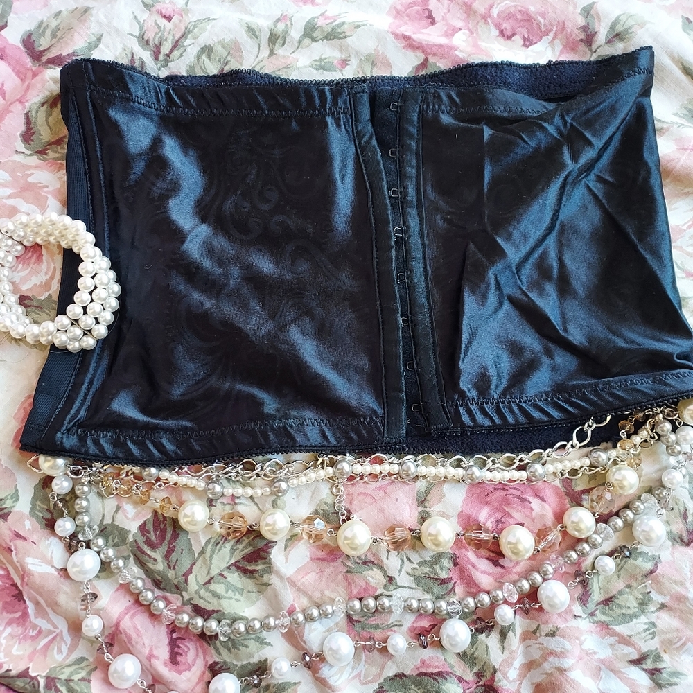 Black vintage corset